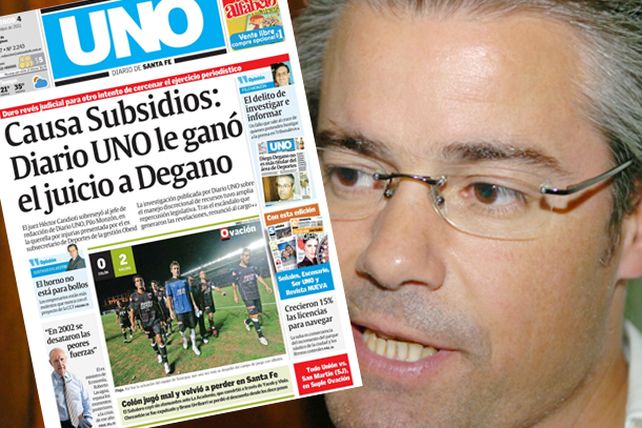 Diario UNO ganó el juicio impulsado por Degano