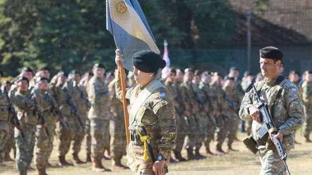 ¡Sí, juro!!! soldados juraron lealtad a la Bandera
