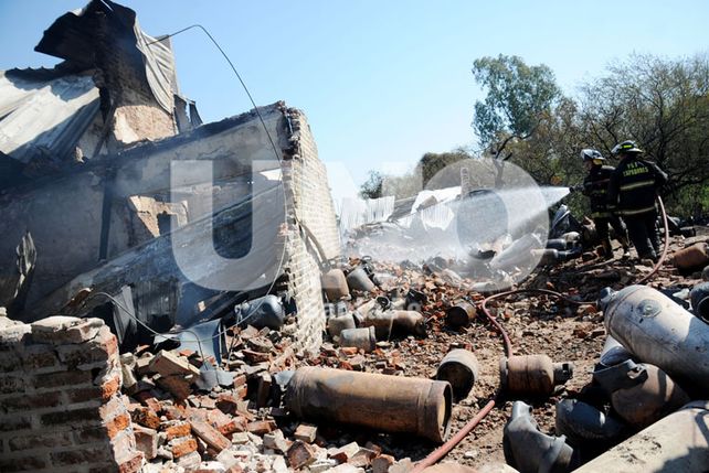 Peligro. Luego de la explosión