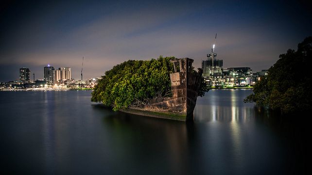 Bosque flotante en un buque de 102 años