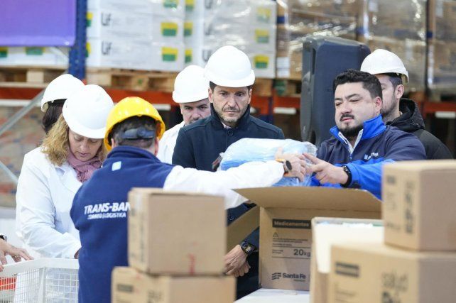 Pullaro visitó el parque Ciudad Industria en Funes.