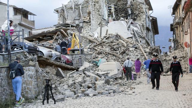 Las estremecedoras imágenes del sismo que sacudió a Italia