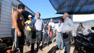 Lifschitz y Corral recorrieron la zona de La Vuelta del Paraguayo