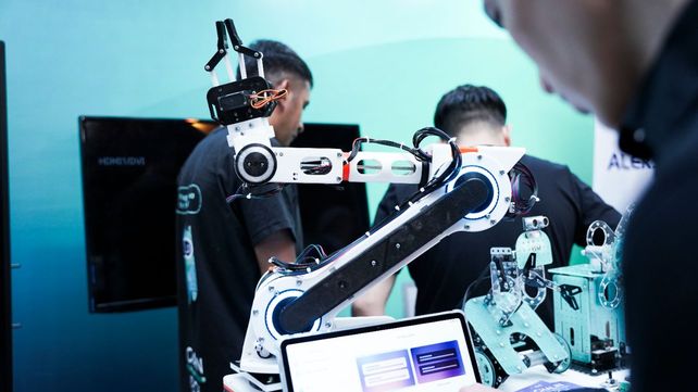 La robótica y la innovación se hizo presente en el encuentro.