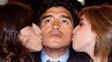 Gianinna y Dalma junto a su padre, Diego Maradona.