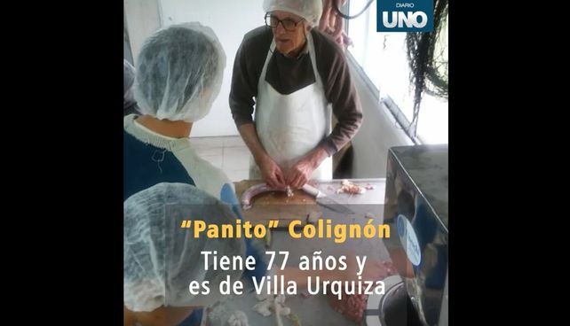 Panito, el abuelo que trasmite a alumnos los secretos de la carneada para que la tradición no se pierda