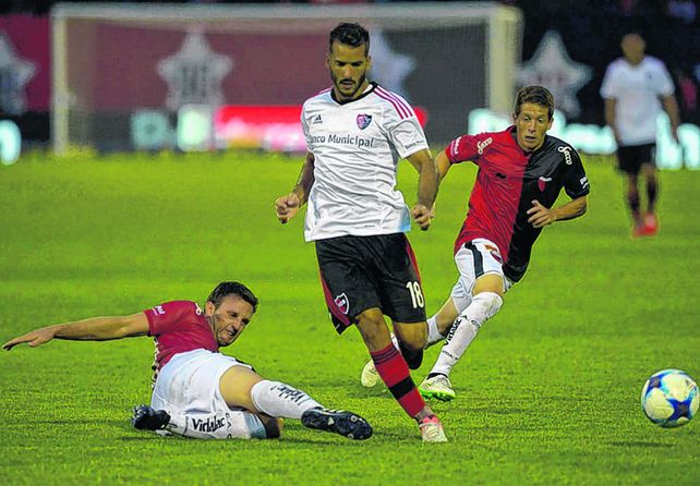 Reaparece. Germán Voboril será el lateral izquierdo rojinegro en reemplazo del suspendido Nehuén Paz.
