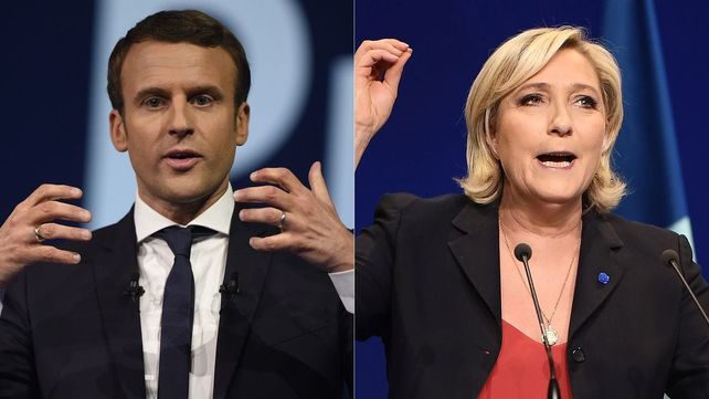 Macron gana la primera vuelta e irá al balotaje con Le Pen