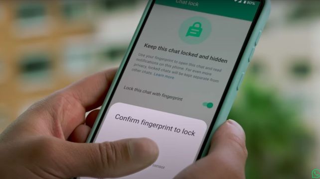 WhatsApp permite proteger chats a los que sólo se puede ingresar con huella dactilar o reconocimiento facial.
