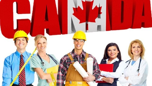Promoción. Un afiche oficial de Canadá para reclutar trabajadores de todas las profesiones en el exterior.