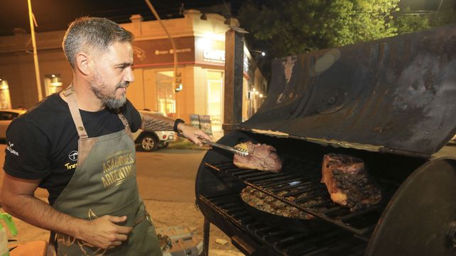 La especialidad de la casa: asado con cuero.&nbsp;