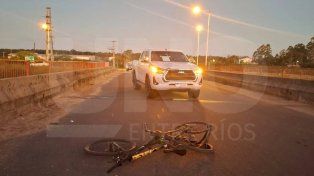 Ruta 38: un ciclista quedó en estado grave tras ser embestido por una camioneta