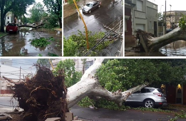Postales de la tormenta del 19 de octubre en Santa Fe