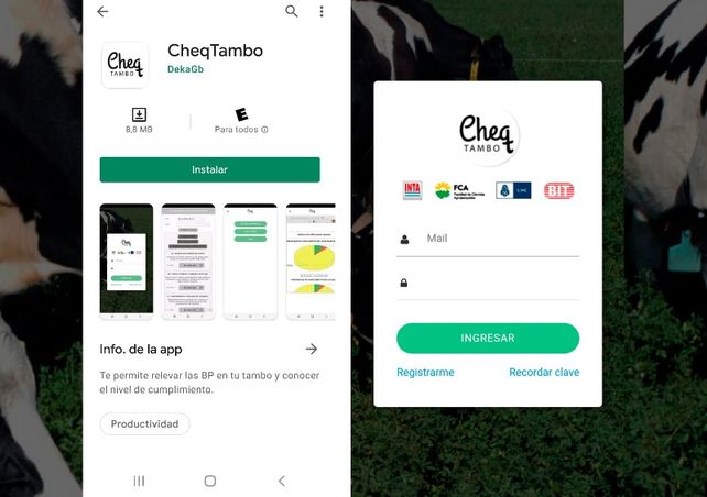 Una app que evalúa las buenas prácticas en los tambos