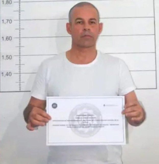 Fred Machado fue detenido en Viedma. Fred Machado fue detenido en Viedma.
