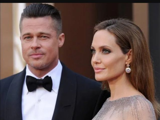 Pitt y Jolie en Hollywood cuando eran pareja.