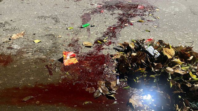 El lugar de uno de los homicidios ocurrido en Rosario