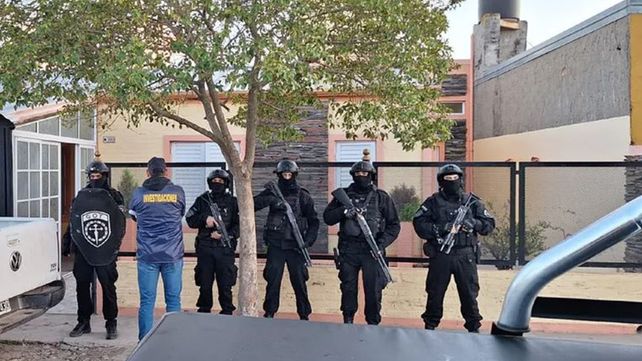 Seis de los allanamientos se realizaron en la ciudad santafesina de Laguna Paiva