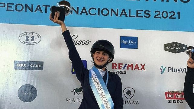 Amanda Otamendi tuvo una excelente presentación en el Club Hípico Argentino.