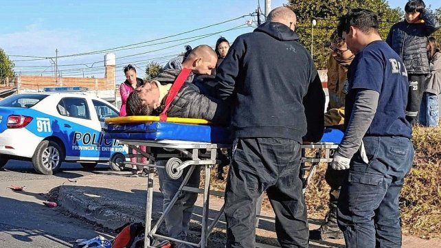 El accidente ocurrió en calle Concordia e Ituzaingó.