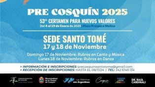 Santo Tomé será otra vez sede del Pre Cosquín