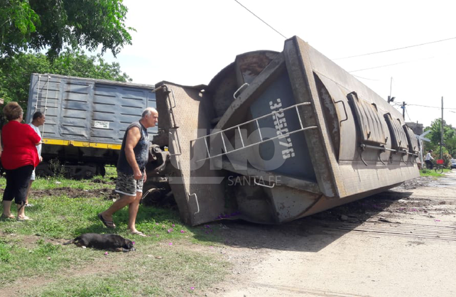 Volvió a descarrilar el tren en la ciudad