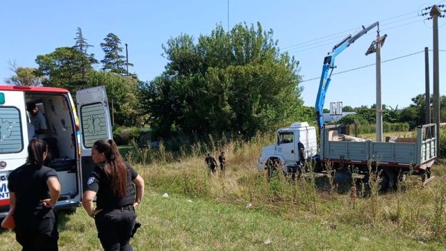 Un operario murió en Firmat este domingo.