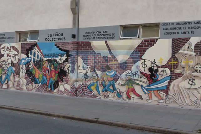 El Inadi repudia las pintadas contra el mural Sueños Compartidos