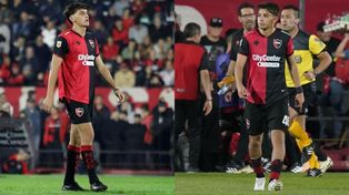 Tomás Pérez y Valentino Acuña, dos de los jóvenes jugadores surgidos de las inferiores que pugnan por un lugar.