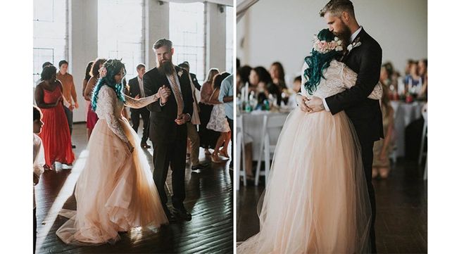 Pasó años usando una silla de ruedas y sorprendió a todos en su boda caminando hacia el altar