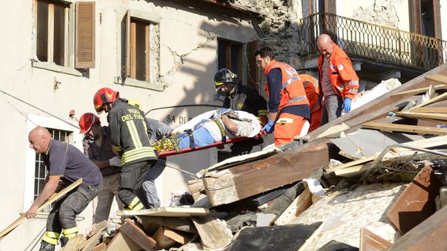 Las estremecedoras imágenes del sismo que sacudió a Italia