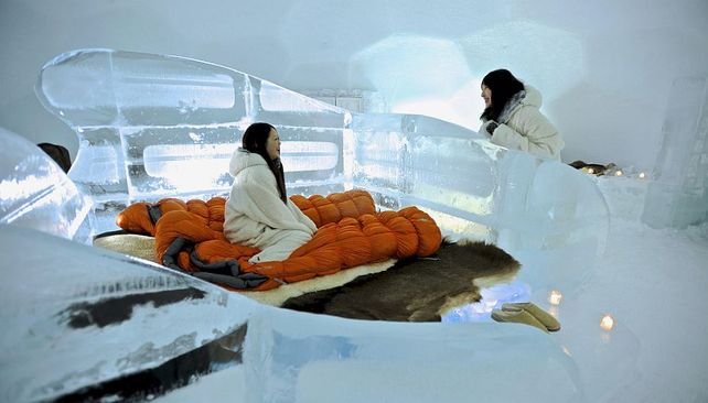 Un Hotel de hielo en Japón tiene la habitación donde podrías morir de frío