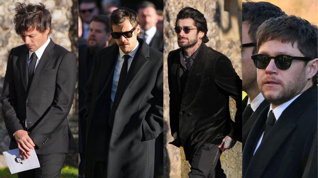 Los ex miembros de la boy band británica One Direction estuvieron presentes en el funeral de Liam Payne