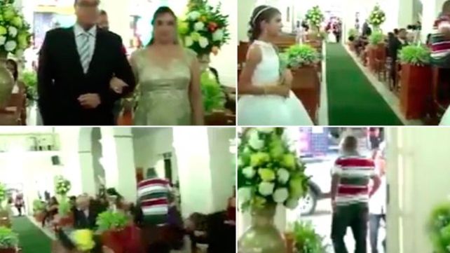VIDEO: un hombre irrumpió en un casamiento y disparó contra los invitados