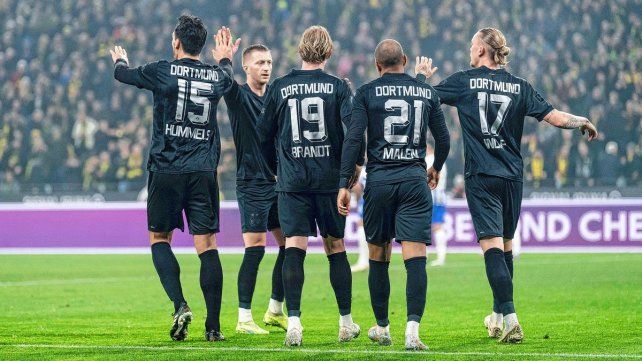 Borussia Dortmund goleó a Hertha Berlin en la Bundesliga