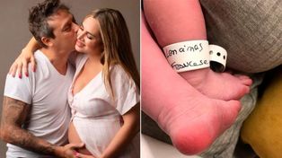 Dio a luz. Belén Francese y su esposa se convirtieron en padres por primera vez.