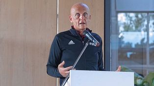 La AFA inauguró el edificio VOR con Pierluigi Collina.