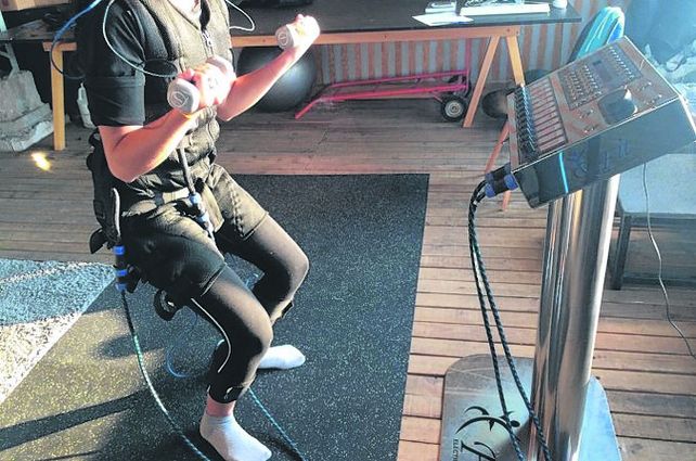 electrofitness. La joven de 23 años sufrió rabdomiolisis en San Juan.