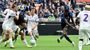Inter reaccionó sobre el final ante Fiorentina y Thuram le dedicó su gol a Lautaro Martínez