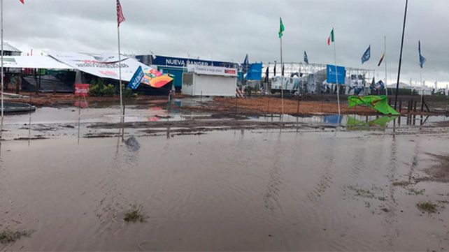 Suspenden las actividades en la ExpoAgro por los daños que causó el temporal