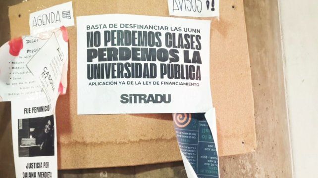 Docentes Universitarios nucleados en Sitradu reclaman la Ley de Financiamiento. El paro se extenderá hasta el sábado 6 y afectará a las mesas de exámenes