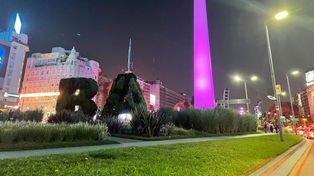 El Obelisco violeta por el logro histórico del equipo argentino de Counter Strike