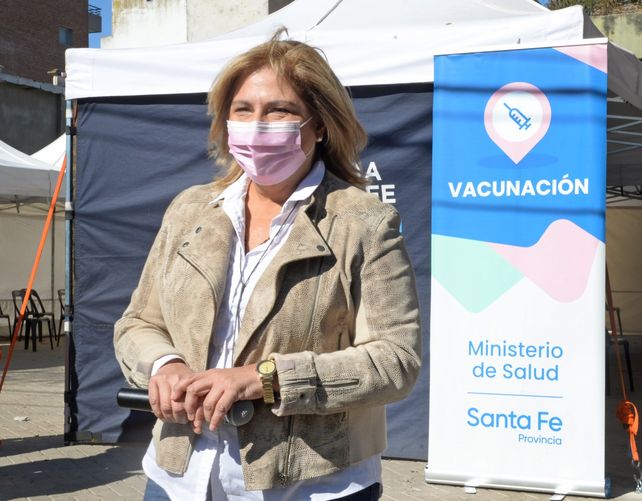La ministra de Salud del gabinete de Omar Perotti.