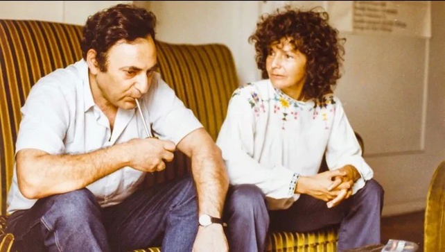 Beatriz Sarlo junto a Juan José Saer.