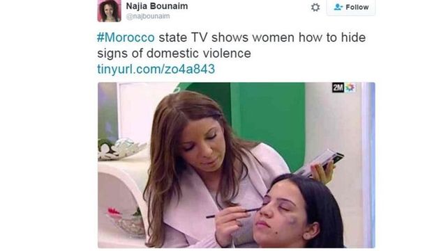 Marruecos: el polémico video de la TV estatal que enseña a mujeres a maquillarse los golpes