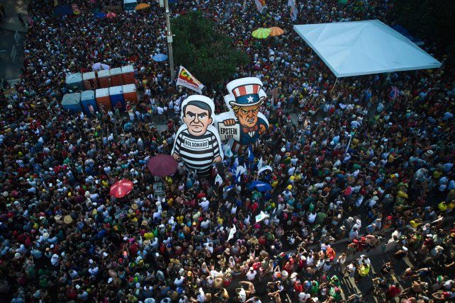 La manifestación en Río de Janeiro.