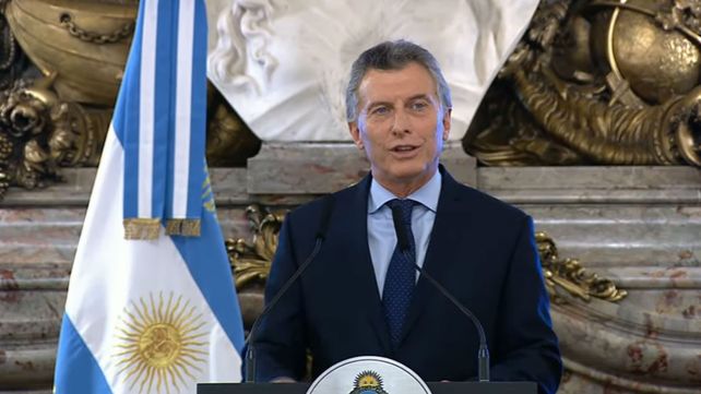 Macri habló en la Casa Rosada.