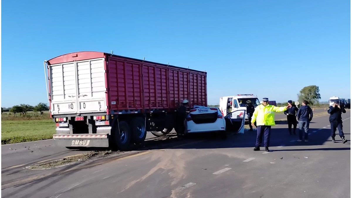 Accidente fatal en cruce de ruta con una persona fallecida