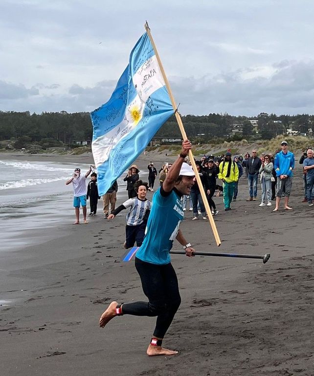 El rosarino Basaldella tiene 18 años y se subió al podio en Chile.
