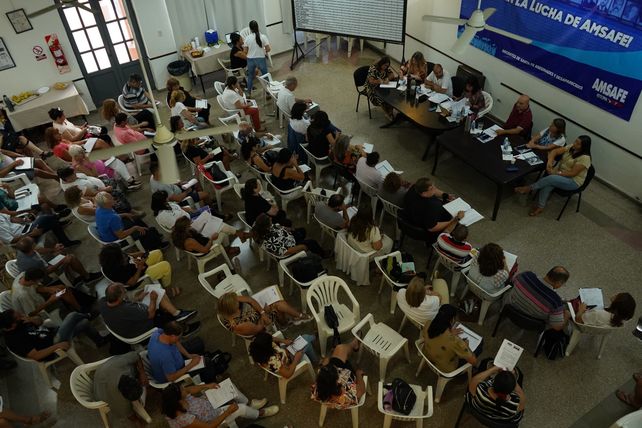 La asamblea provincial de Amsafé se reunirá este viernes para votar las mociones propuestas.